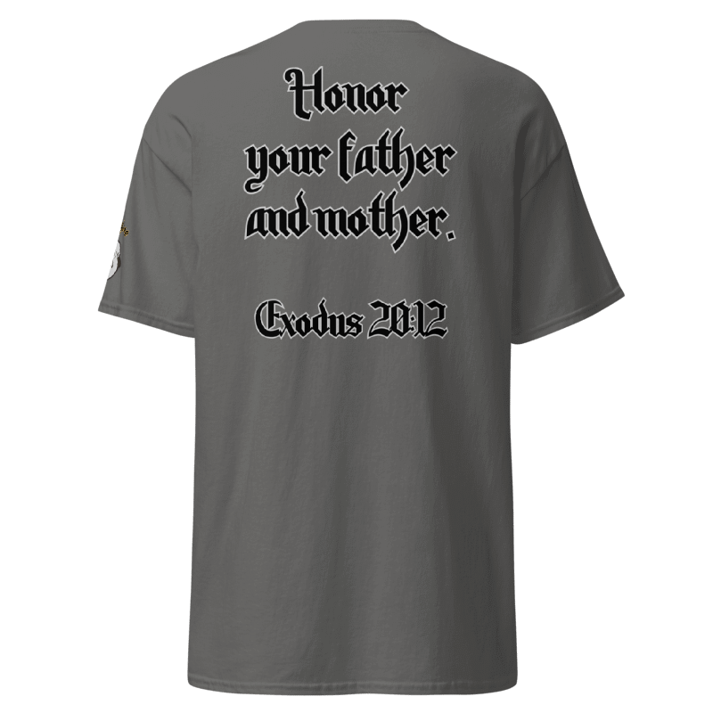 V – Honor Your Father and Mother (Exodus 20:12) Christian T-Shirt